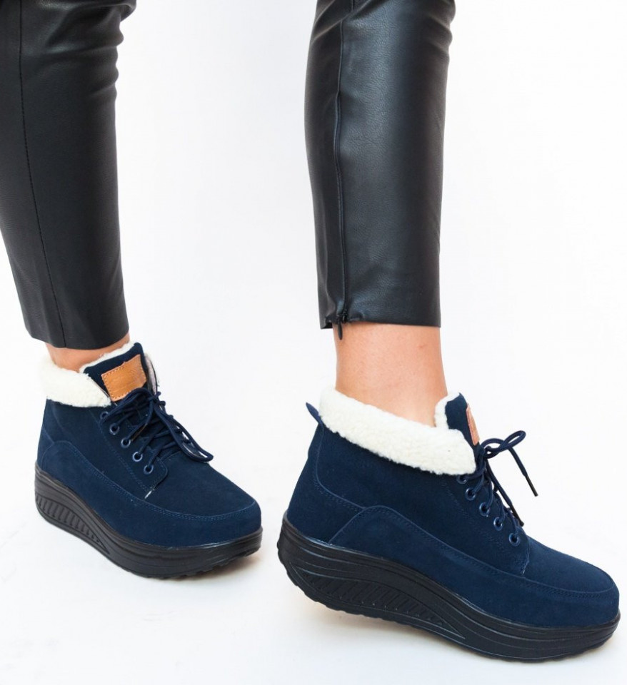 Pantofi Casual Blind Bleumarin - Img 6