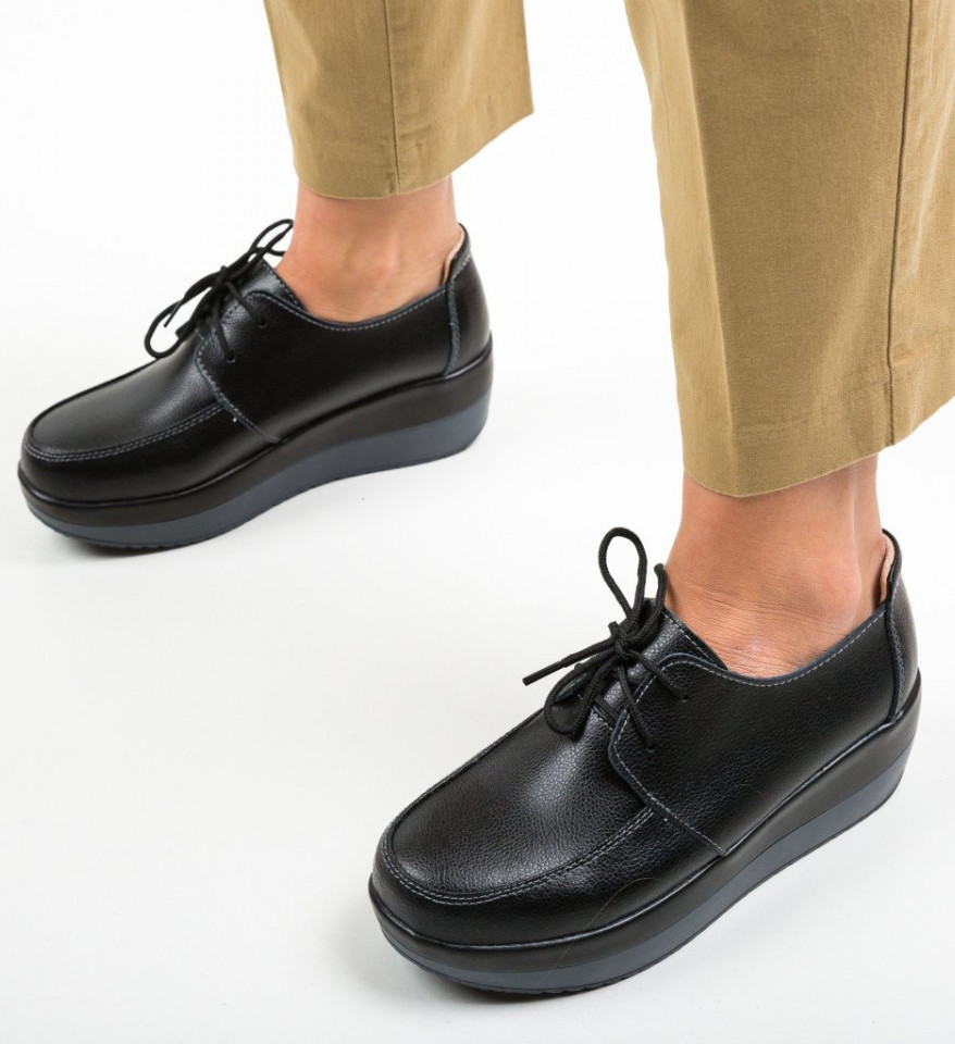 Pantofi Casual Creamt Negri - Img 6