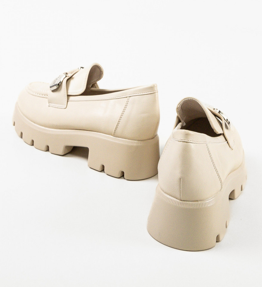 Pantofi Casual dama Ashweather Bej - Img 4