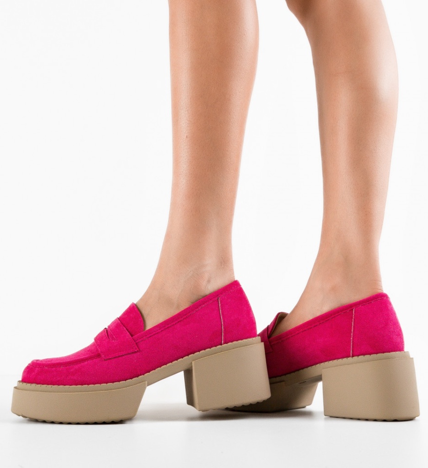 Pantofi Casual dama Atein Fuchsia - Img 6