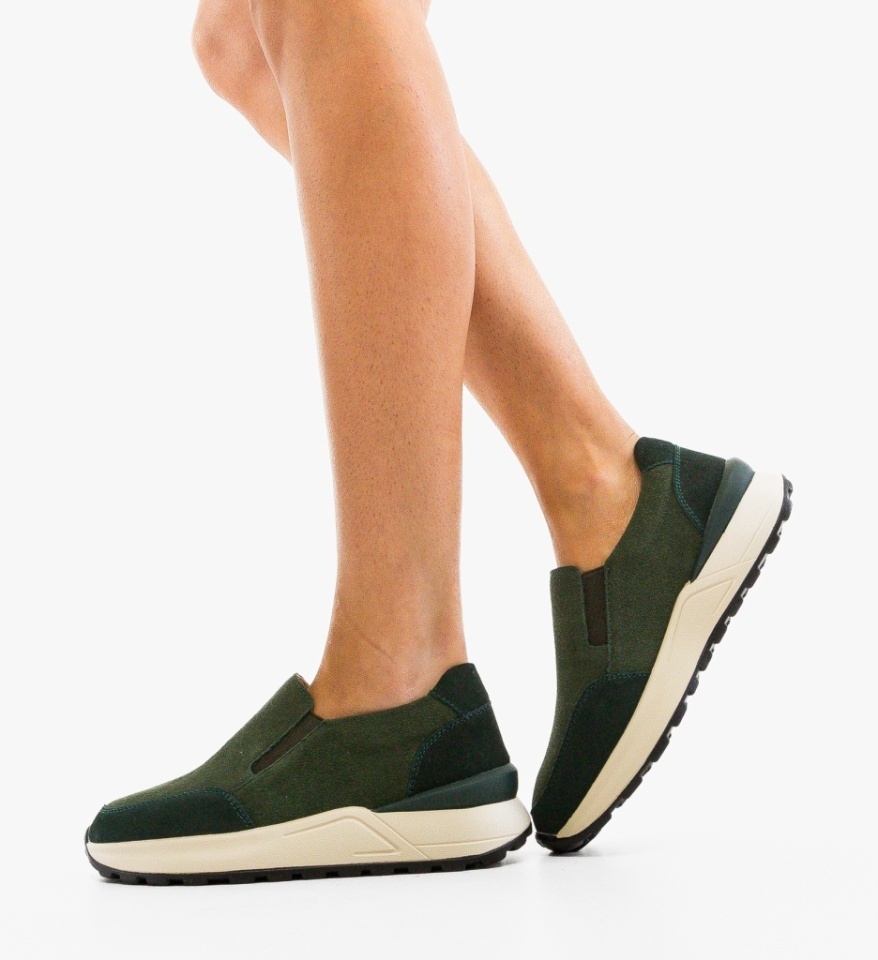 Pantofi casual dama Derina Verzi - Img 3