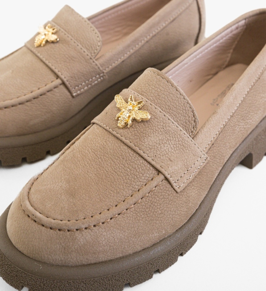 Pantofi casual dama Fosere Khaki - Img 10