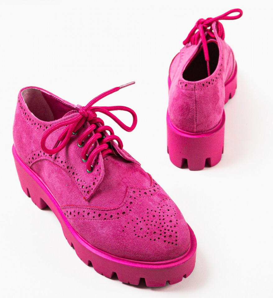 Pantofi Casual dama Gomine Fuchsia - Img 4