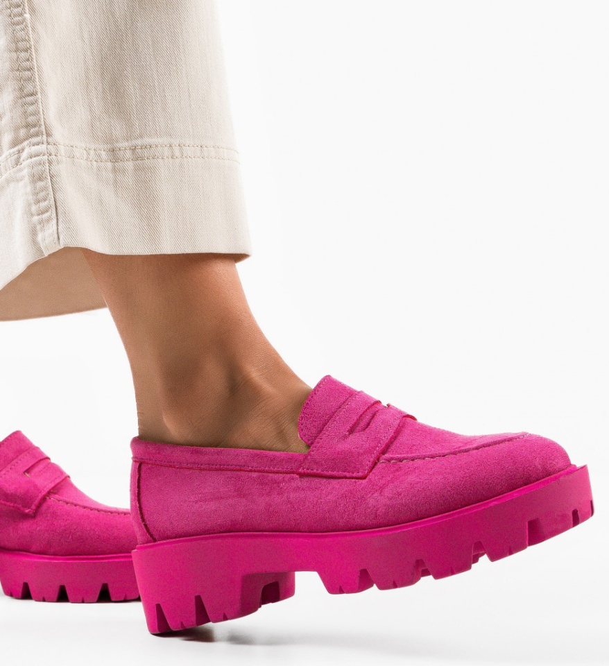 Pantofi Casual dama Gyna Fuchsia - Img 8