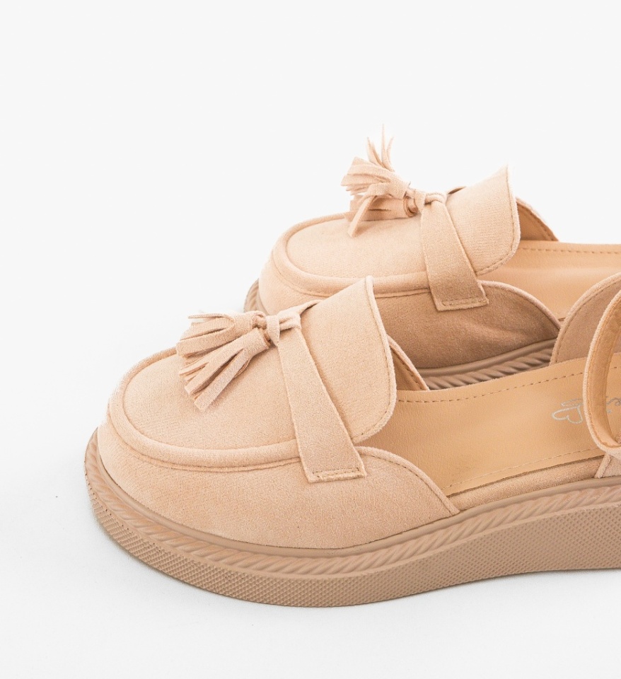 Pantofi Casual dama Hagge Bej - Img 2