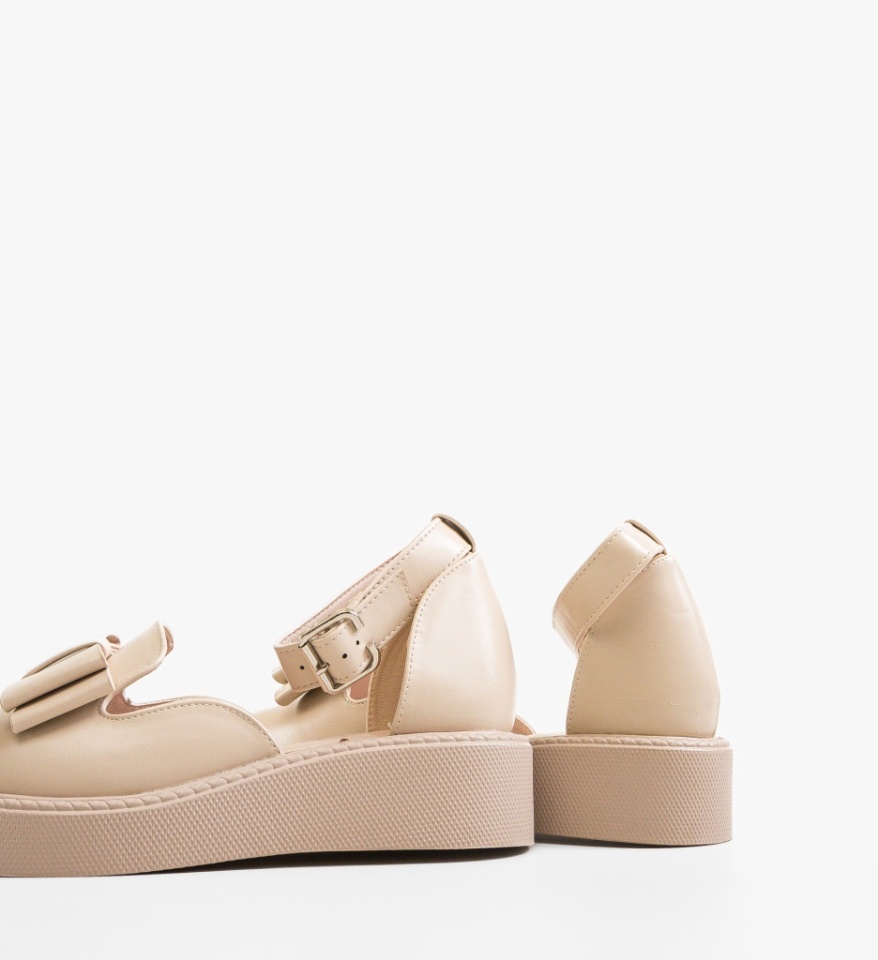 Pantofi Casual dama Hammbe Bej 2 - Img 2