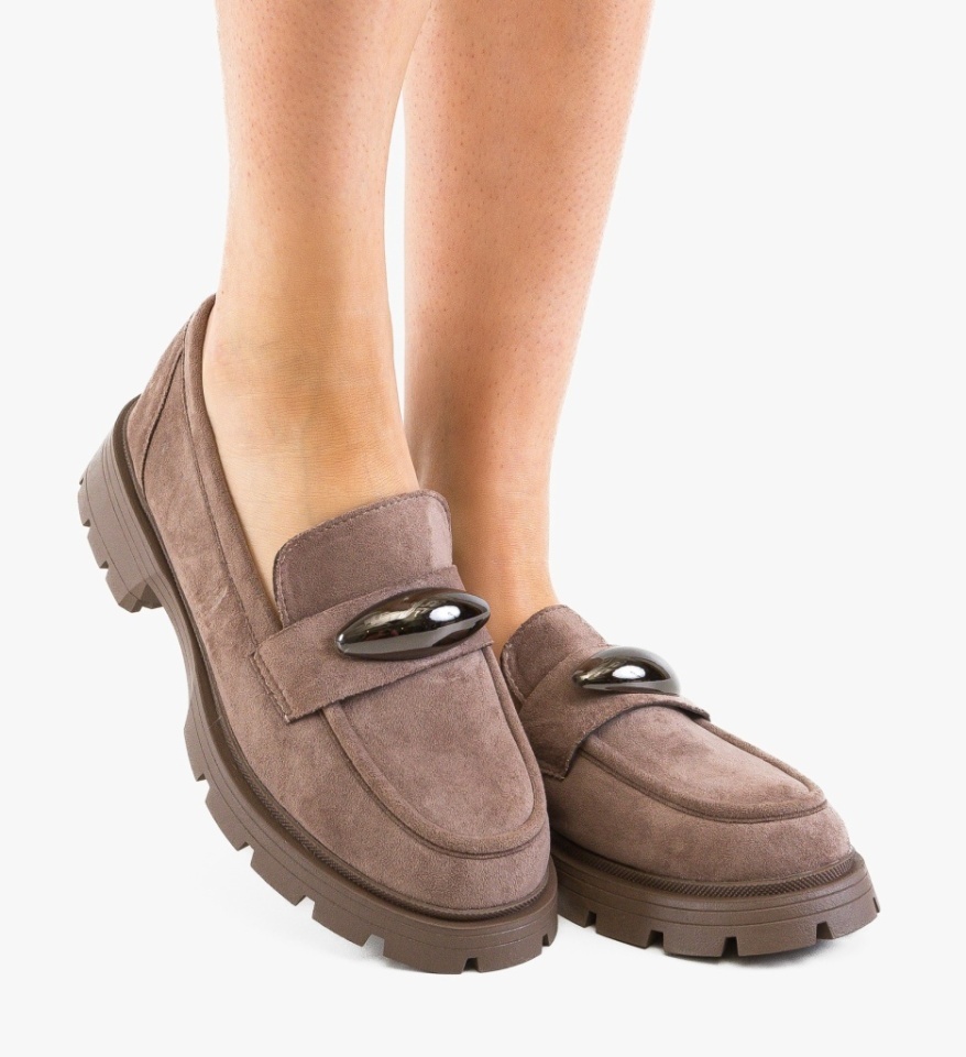 Pantofi casual dama Torant Khaki - Img 6