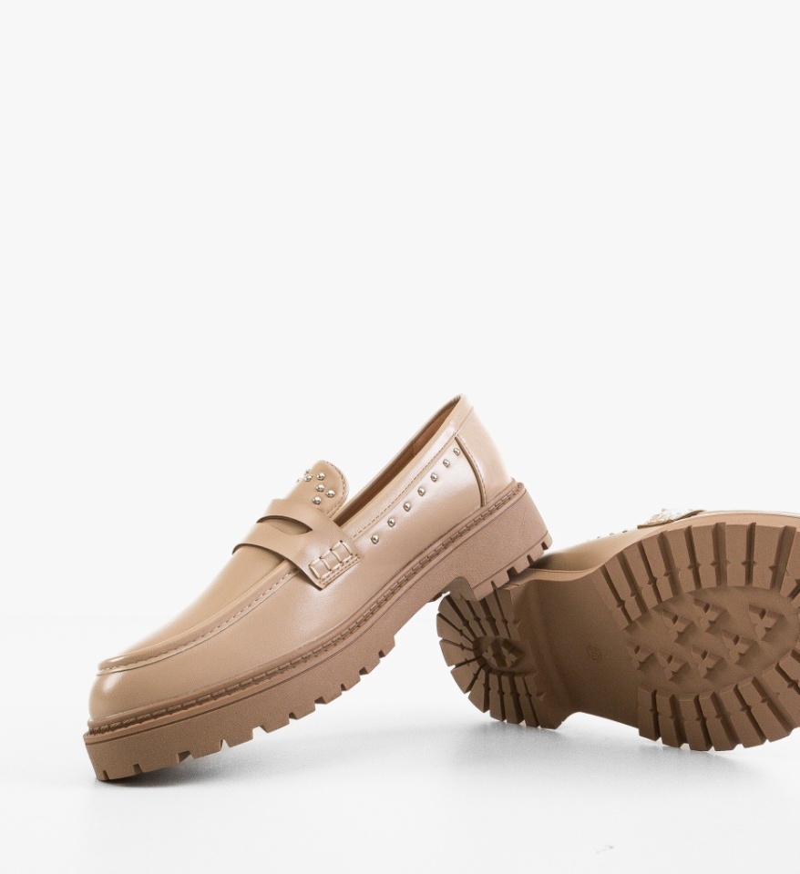 Pantofi Casual dama Uradim Bej - Img 2