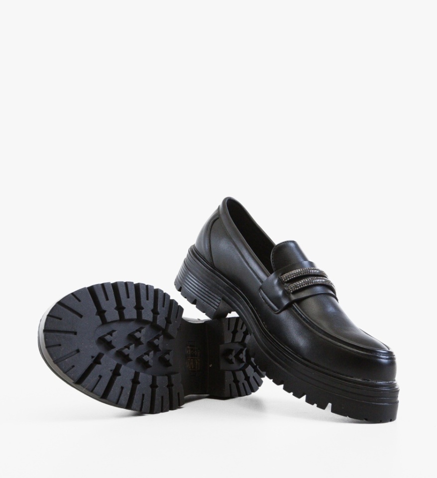 Pantofi casual dama Uster Negri - Img 3