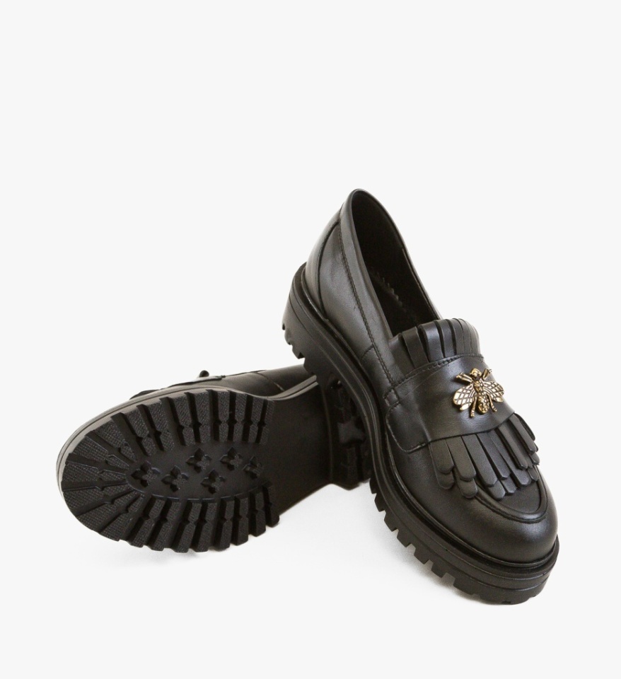 Pantofi casual dama Zenin Negri - Img 6