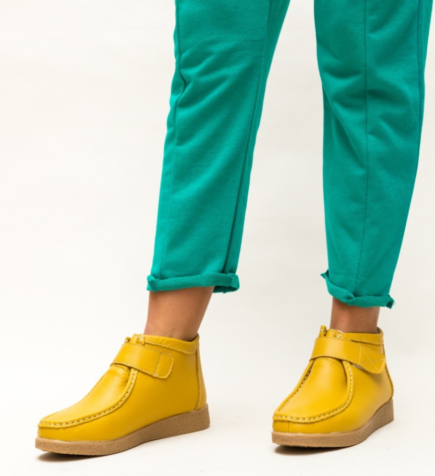 Pantofi Casual Debir Galbeni 2 - Img 10