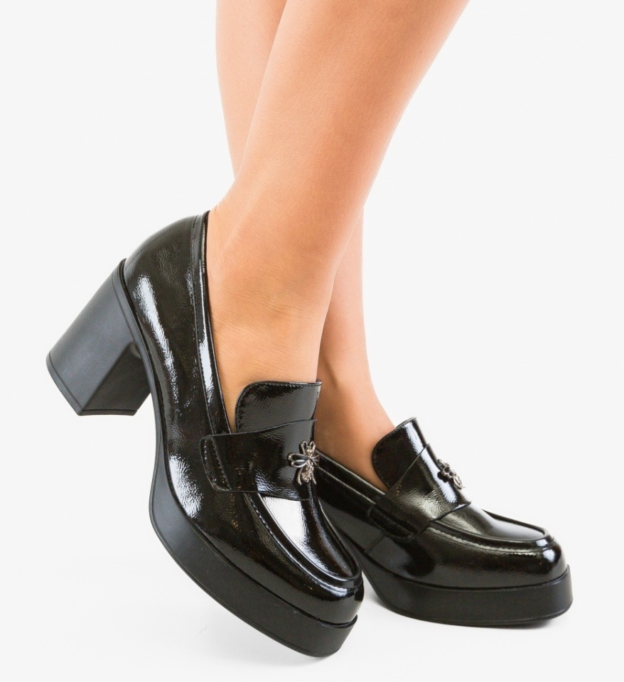 Pantofi Casual Diamus Negri 2 - Img 5