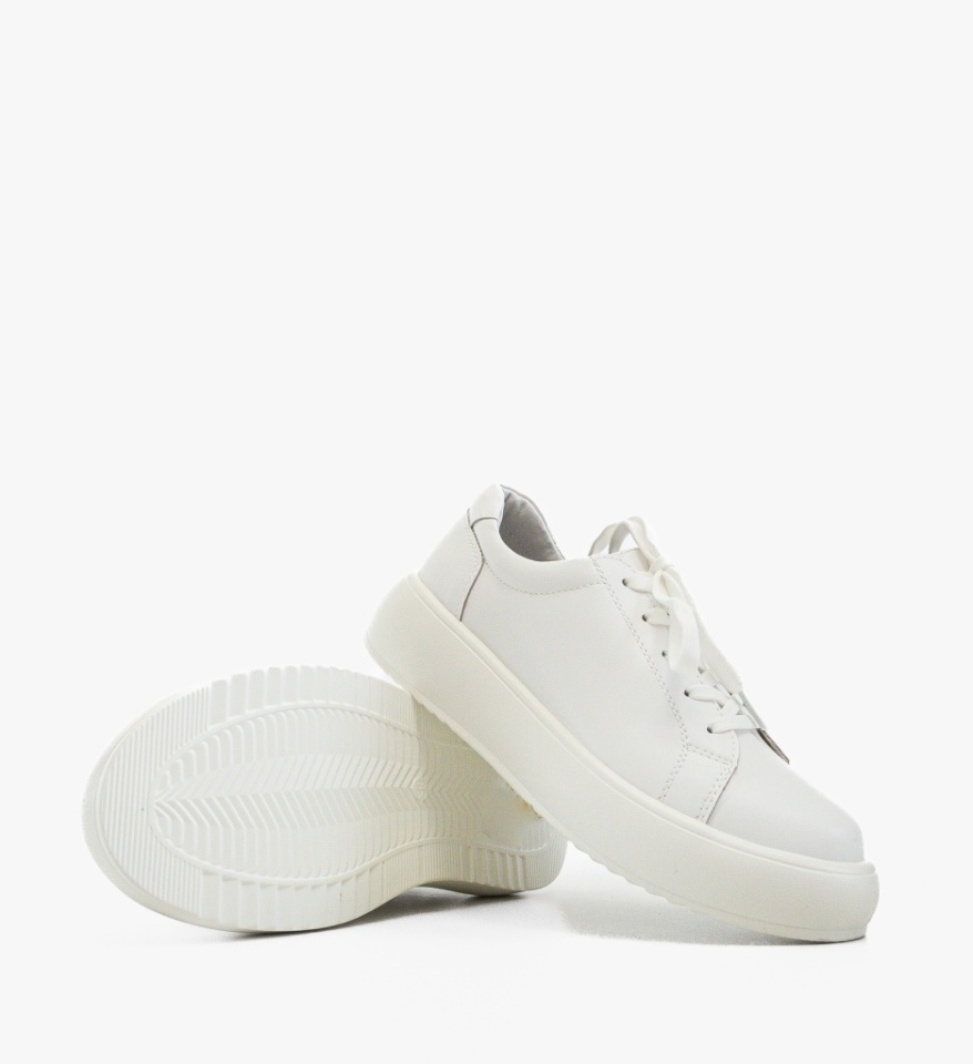 Pantofi Casual Floray Albi - Img 5