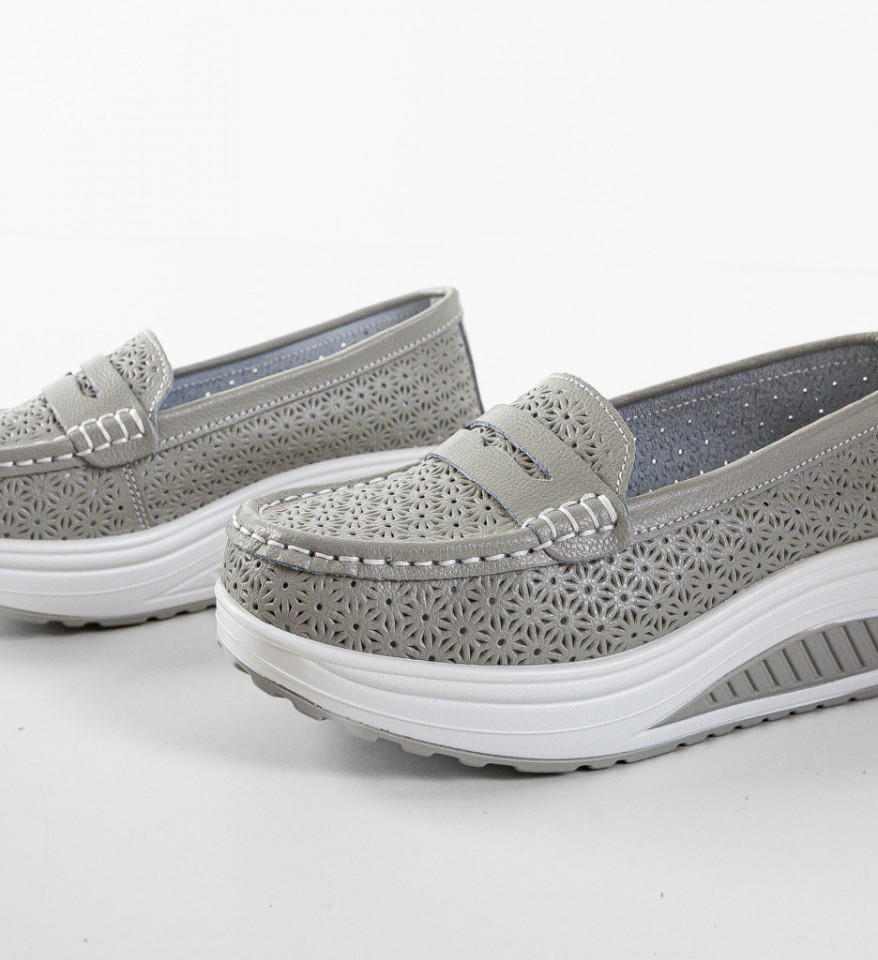 Pantofi Casual Fyrya Gri - Img 2