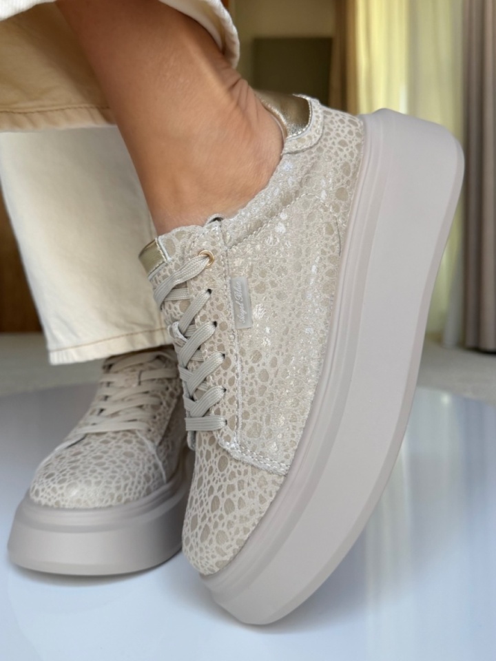 Pantofi Casual Ganey Bej 2 - Img 5