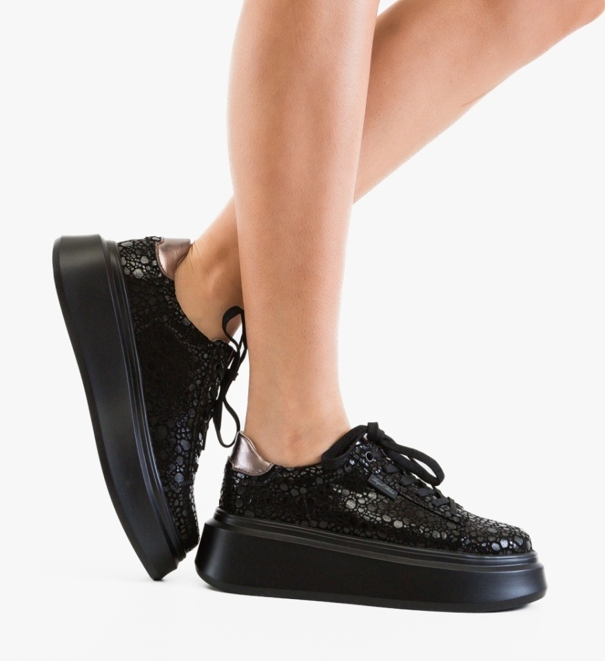 Pantofi Casual Ganey Negri - Img 5