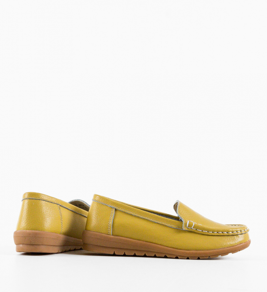 Pantofi Casual Georgie Galbeni - Img 2