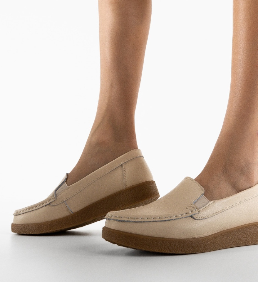 Pantofi Casual Givy Bej - Img 7