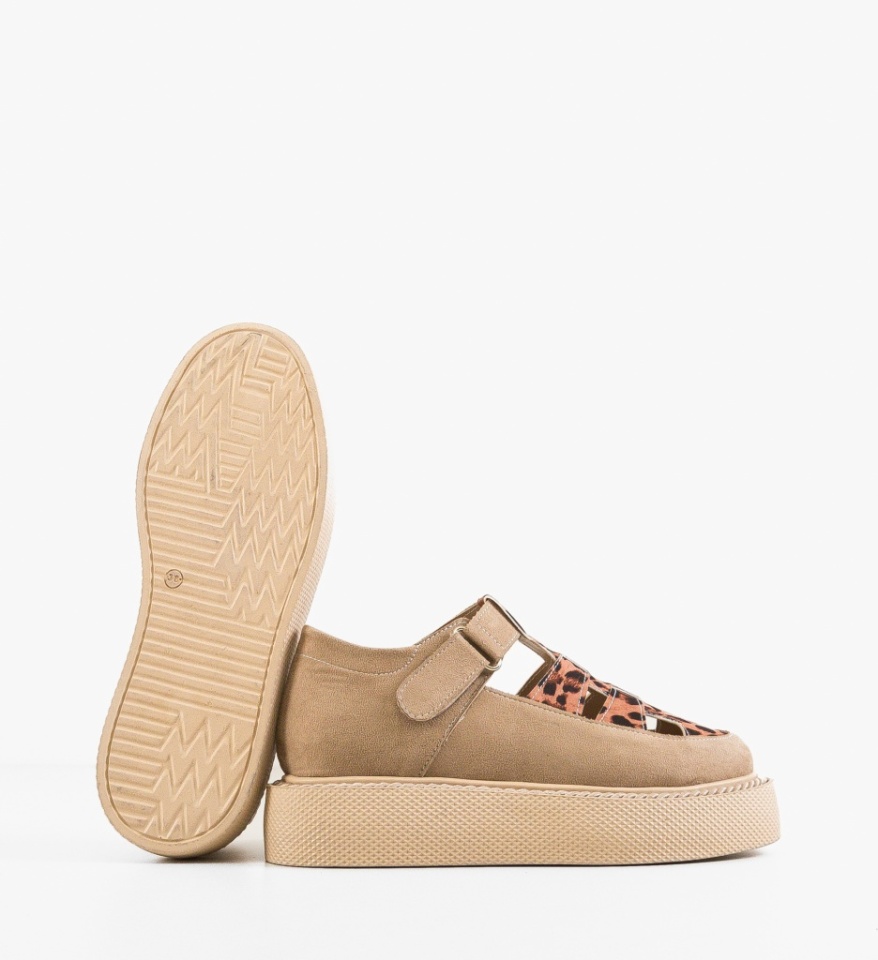 Pantofi Casual Gryndy Bej - Img 4