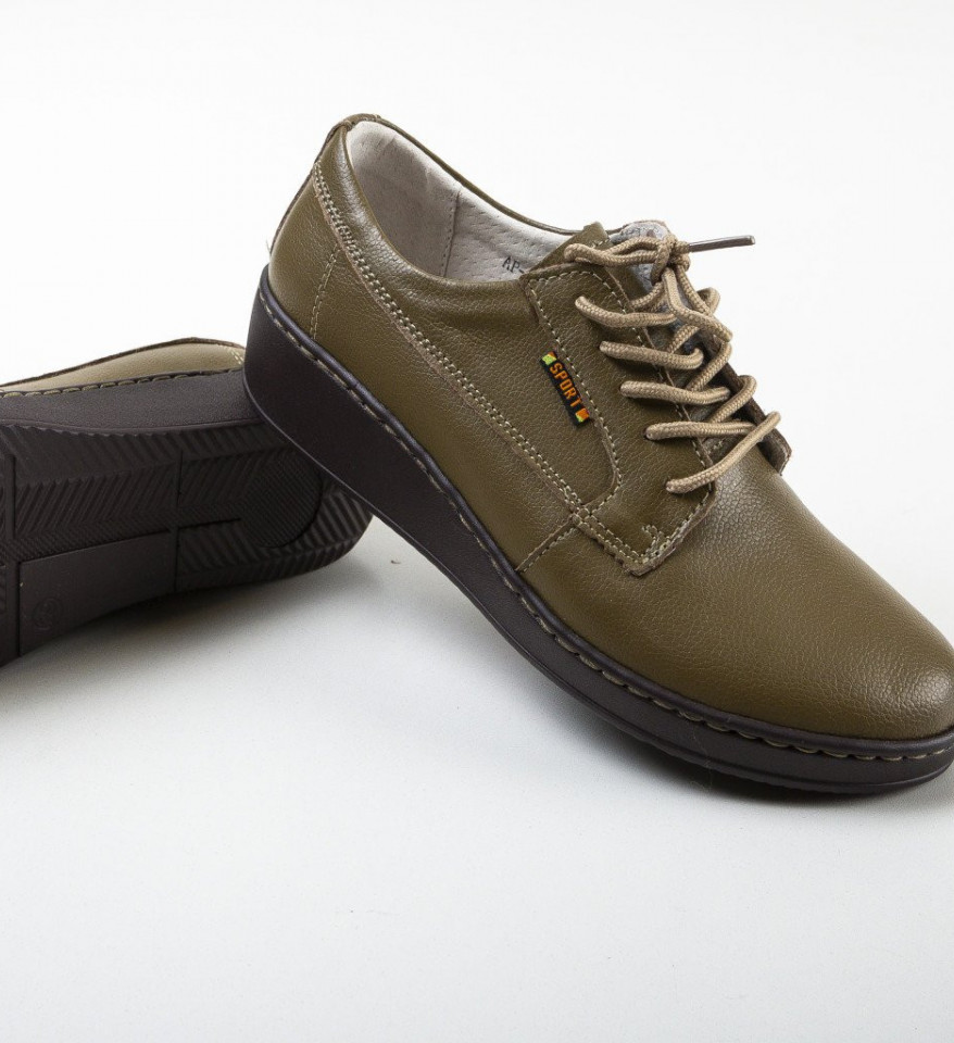 Pantofi Casual Guiro Khaki - Img 3
