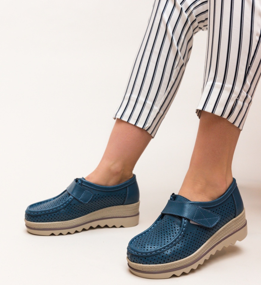 Pantofi Casual Histria Albastri - Img 12