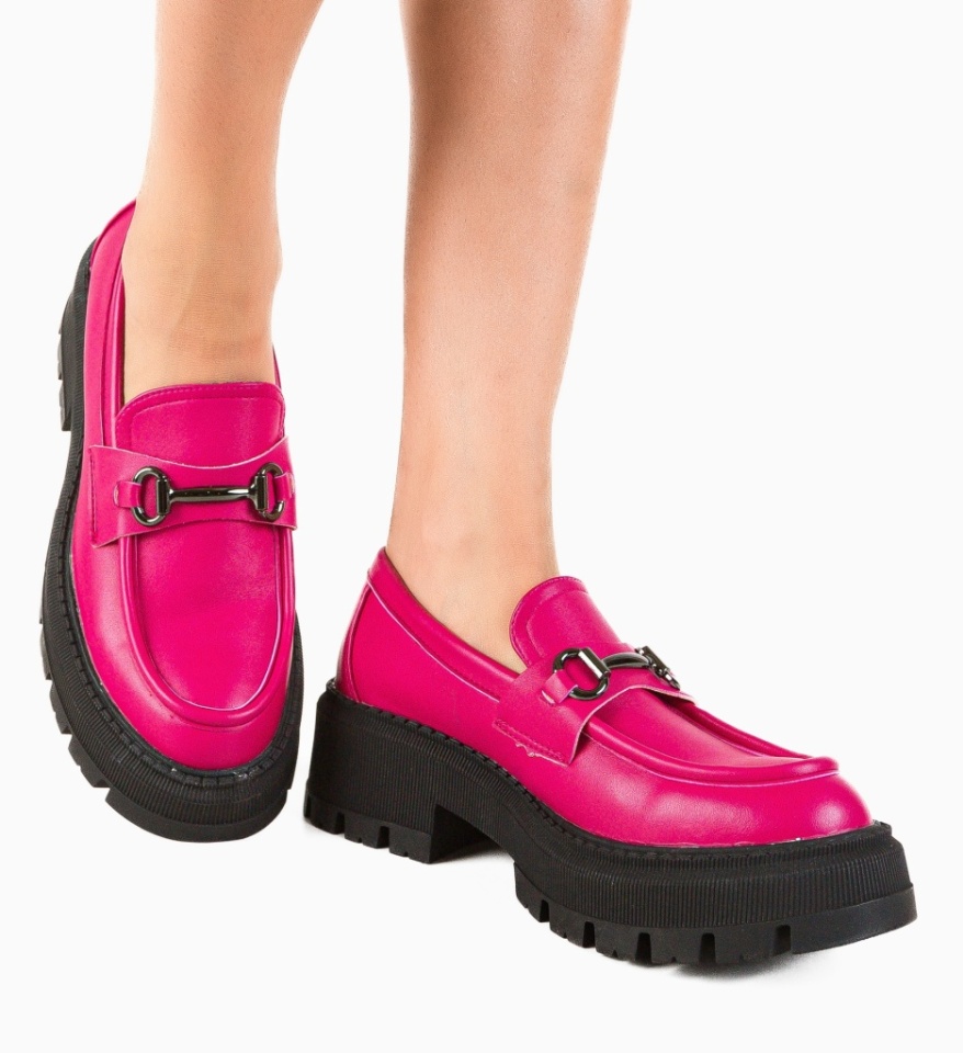 Pantofi Casual Jung Fuchsia - Img 7