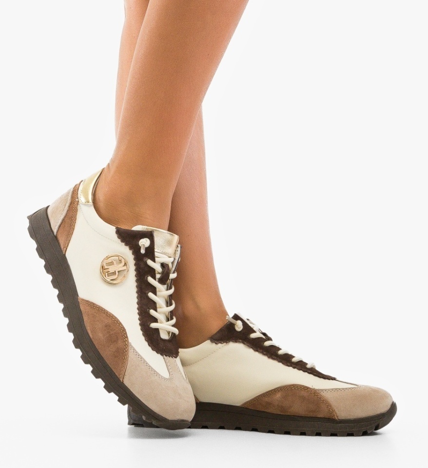 Pantofi Casual Kaneb Bej - Img 4