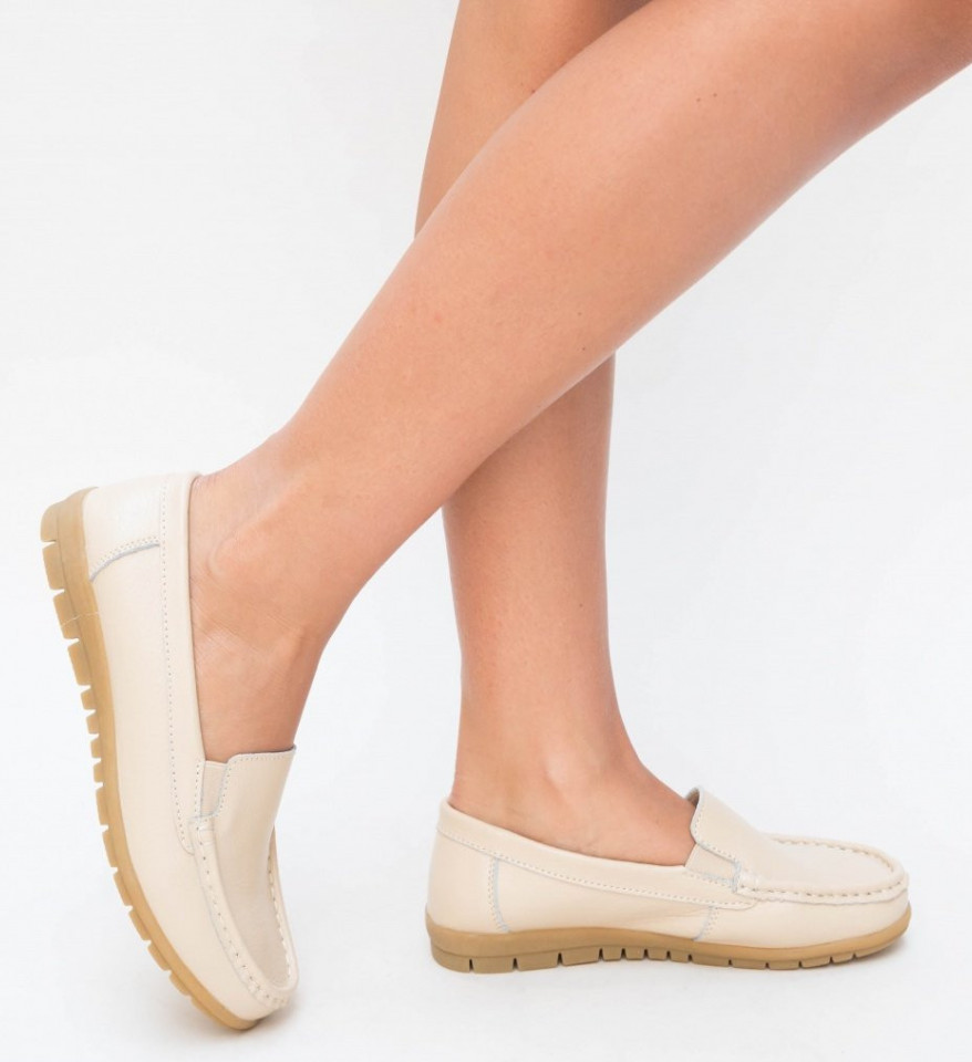 Pantofi Casual Kives Bej - Img 6