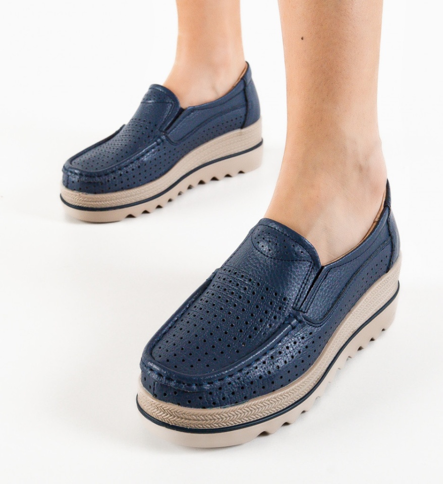 Pantofi Casual Krat Bleumarin - Img 5