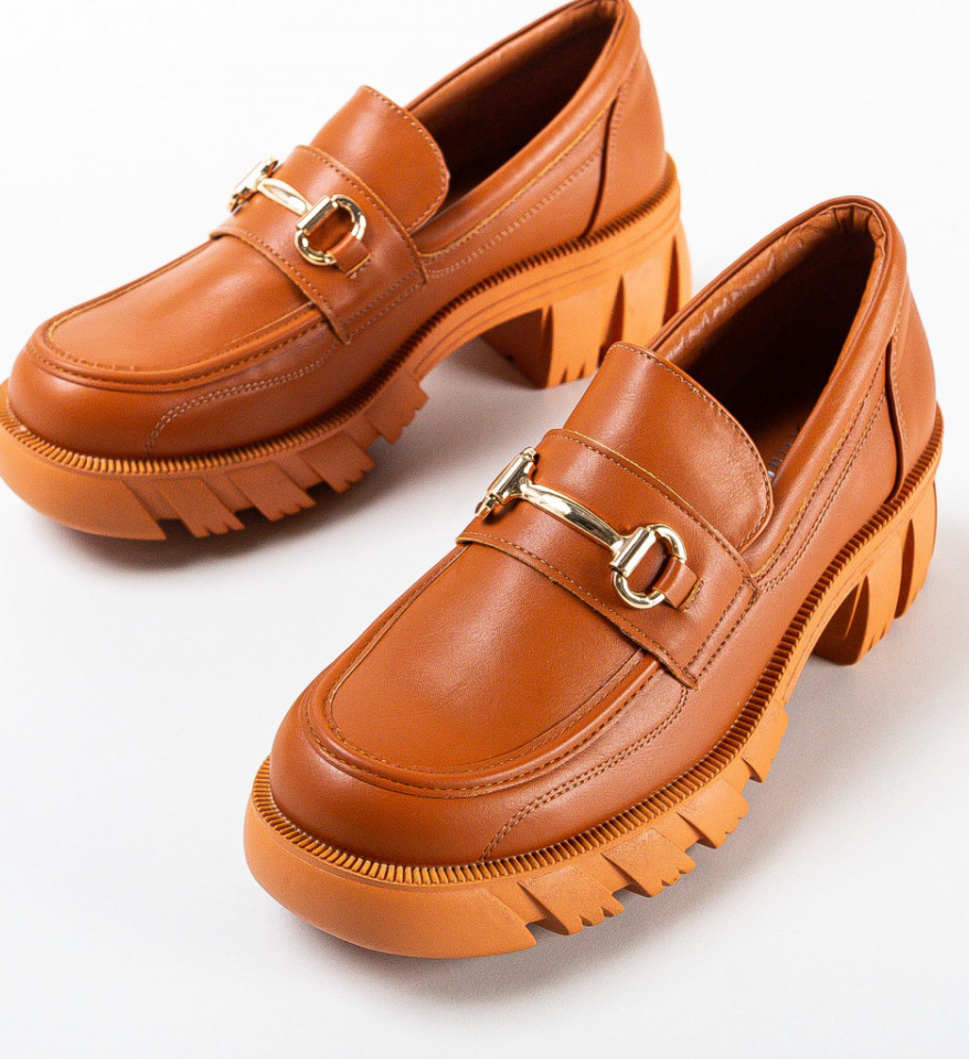Pantofi casual Kylie Camel - Img 2