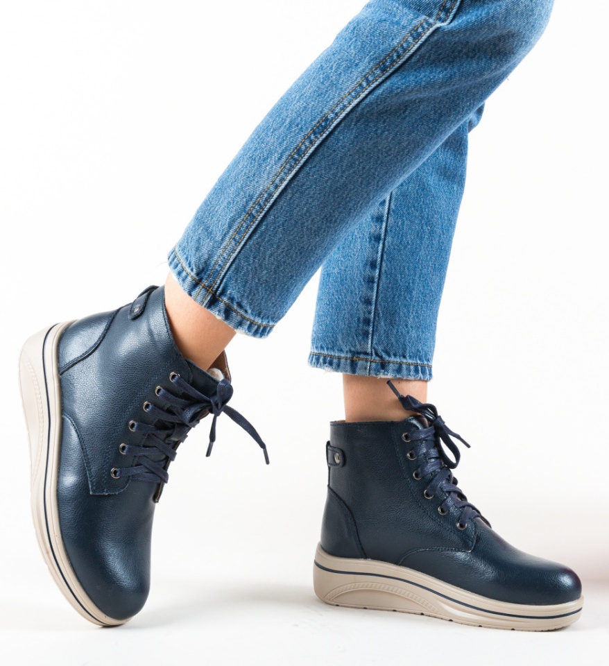 Pantofi Casual Lakiob Bleumarin - Img 6