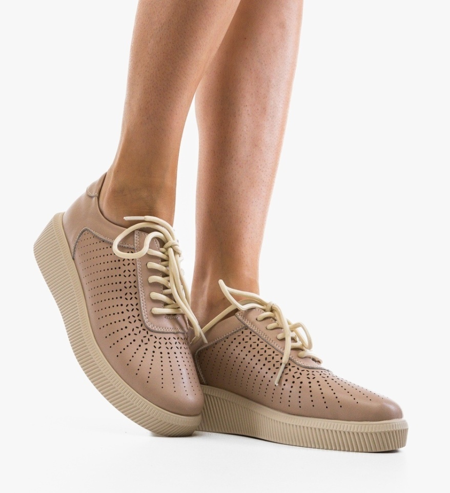 Pantofi Casual Lehe Roz - Img 4