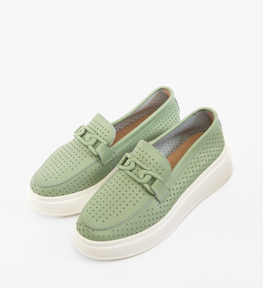 Pantofi Casual Lezzer Verzi - Img 4