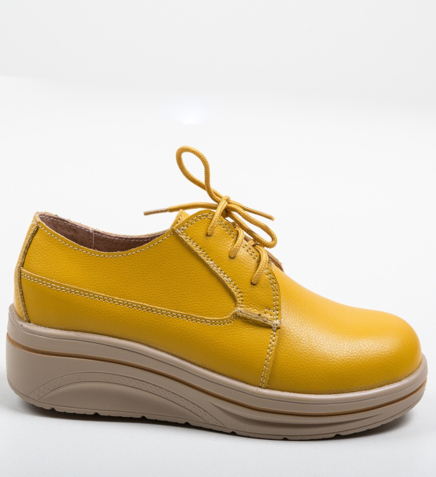 Pantofi Casual Lionata Galbeni - Img 14