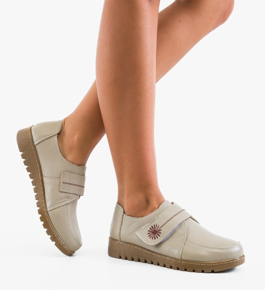 Pantofi Casual Marye Bej - Img 6