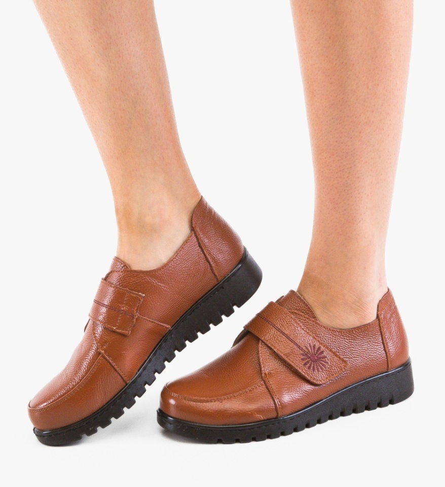 Pantofi Casual Marye Camel - Img 4