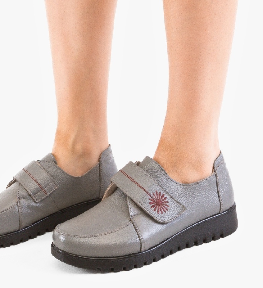 Pantofi Casual Marye Gri - Img 6