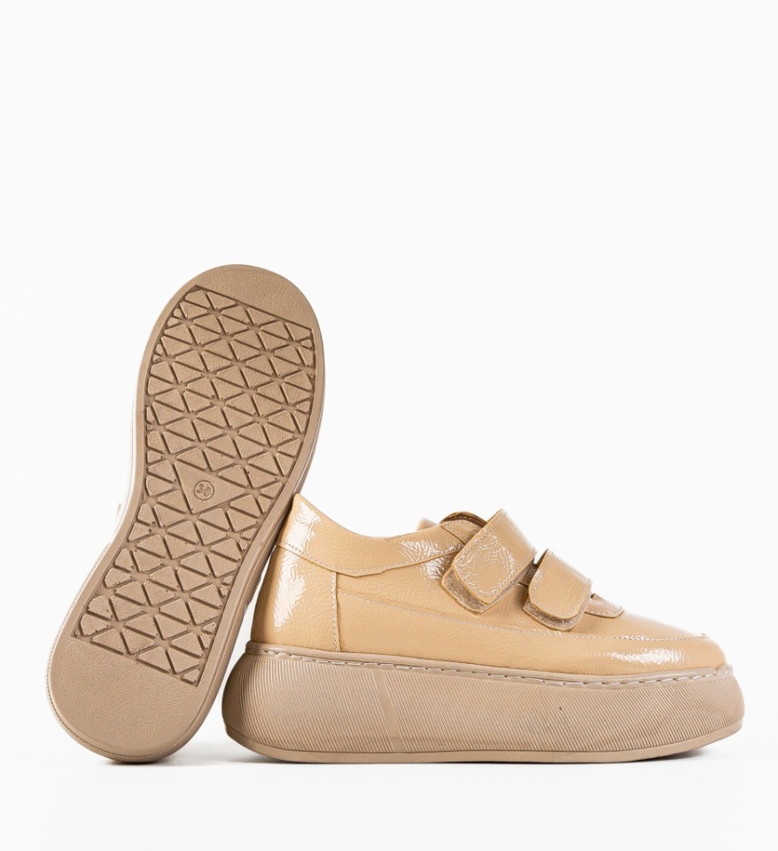 Pantofi Casual Mernera Bej - Img 3