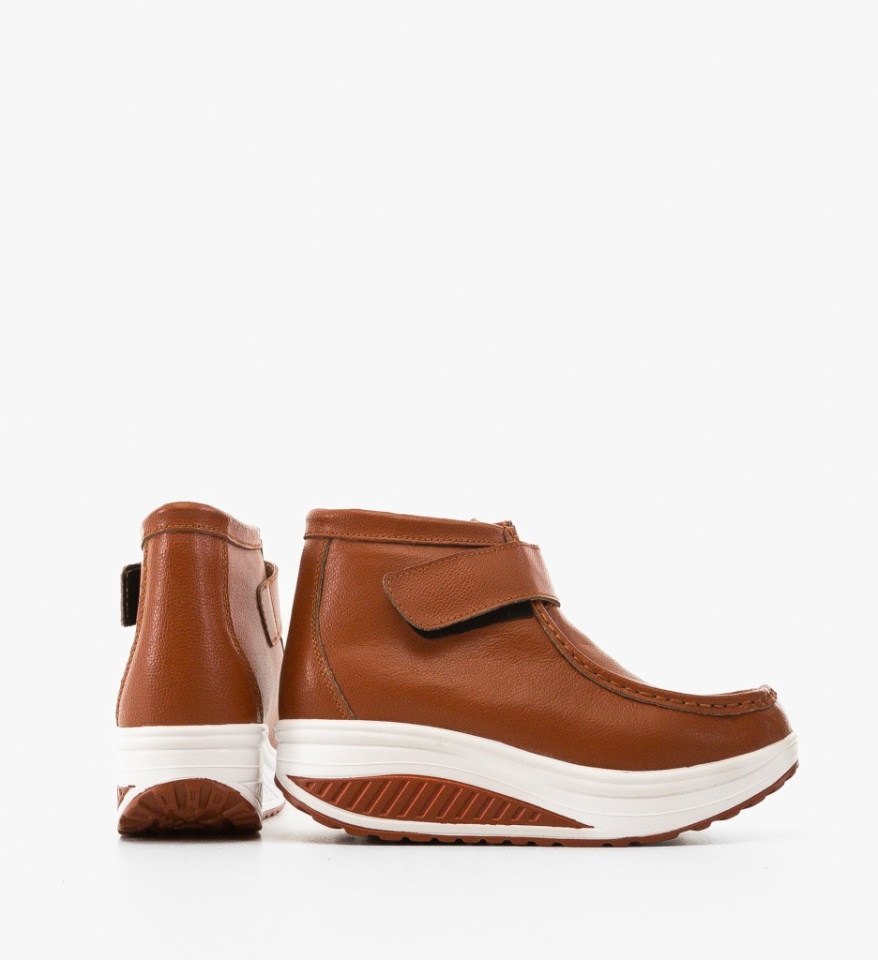 Pantofi Casual Misha Camel 2 - Img 4