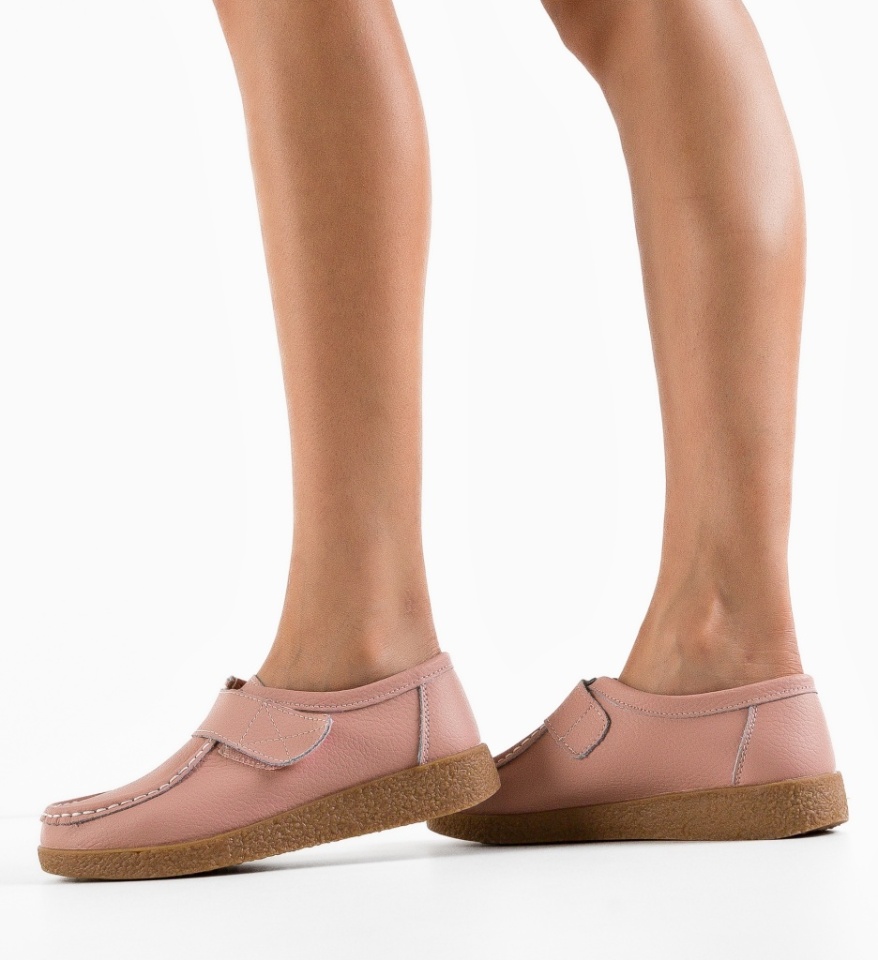 Pantofi Casual Monta Roz - Img 4