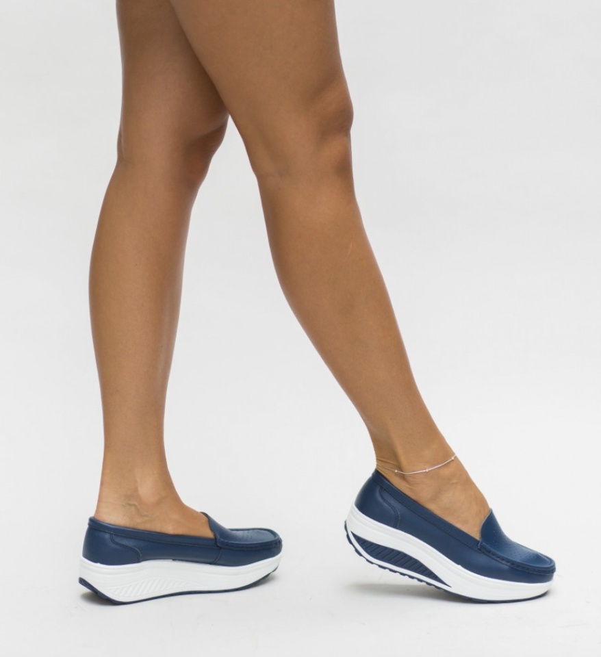 Pantofi Casual Musta Bleumarin - Img 2