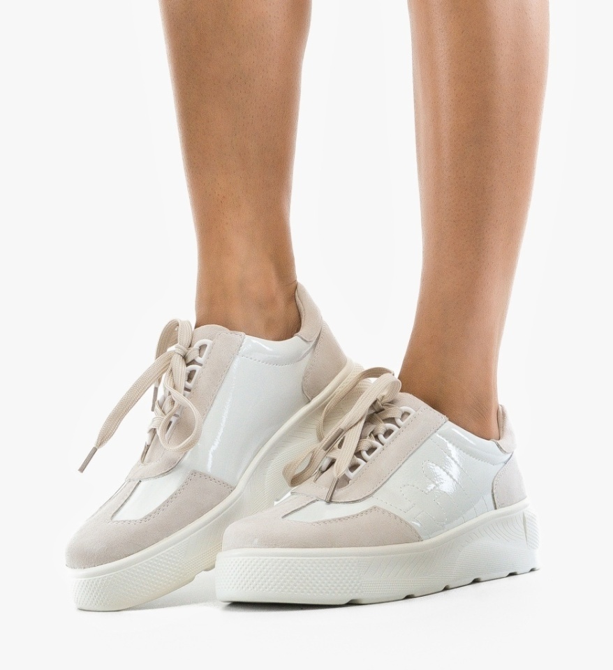 Pantofi Casual Mynbai Albi - Img 5