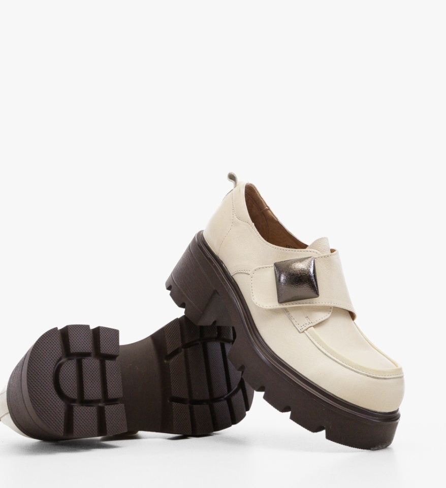 Pantofi Casual Nanyt Bej - Img 2