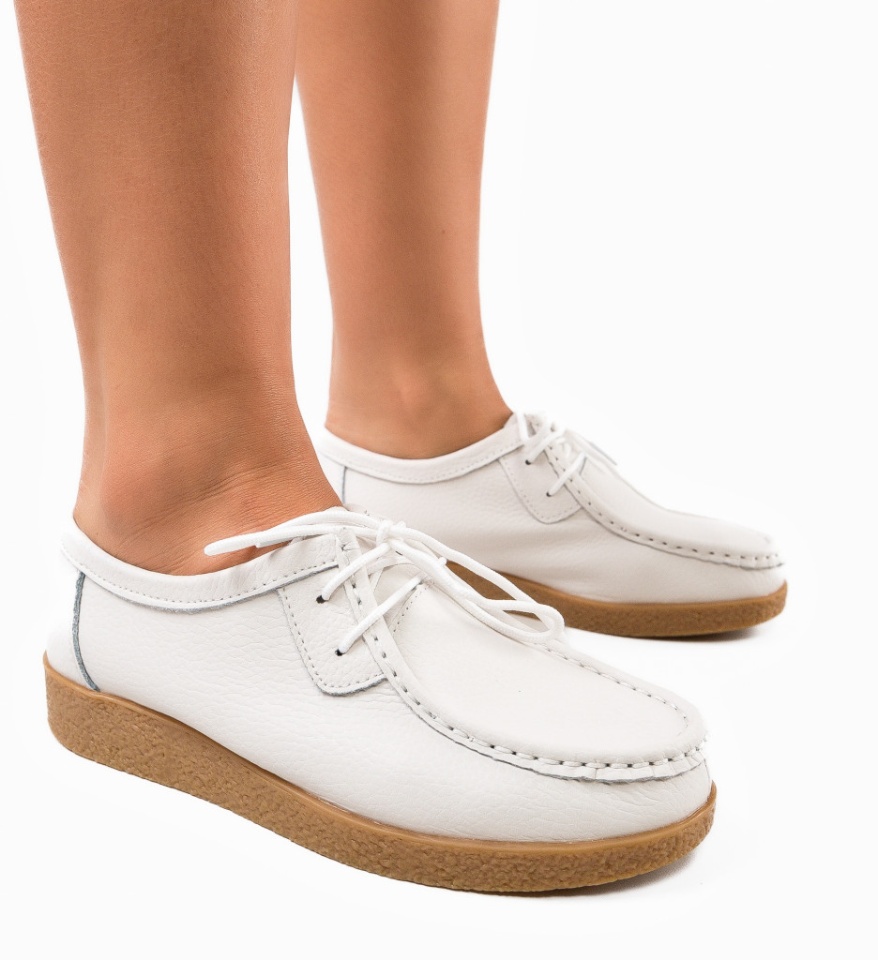 Pantofi Casual Neca Albi - Img 5