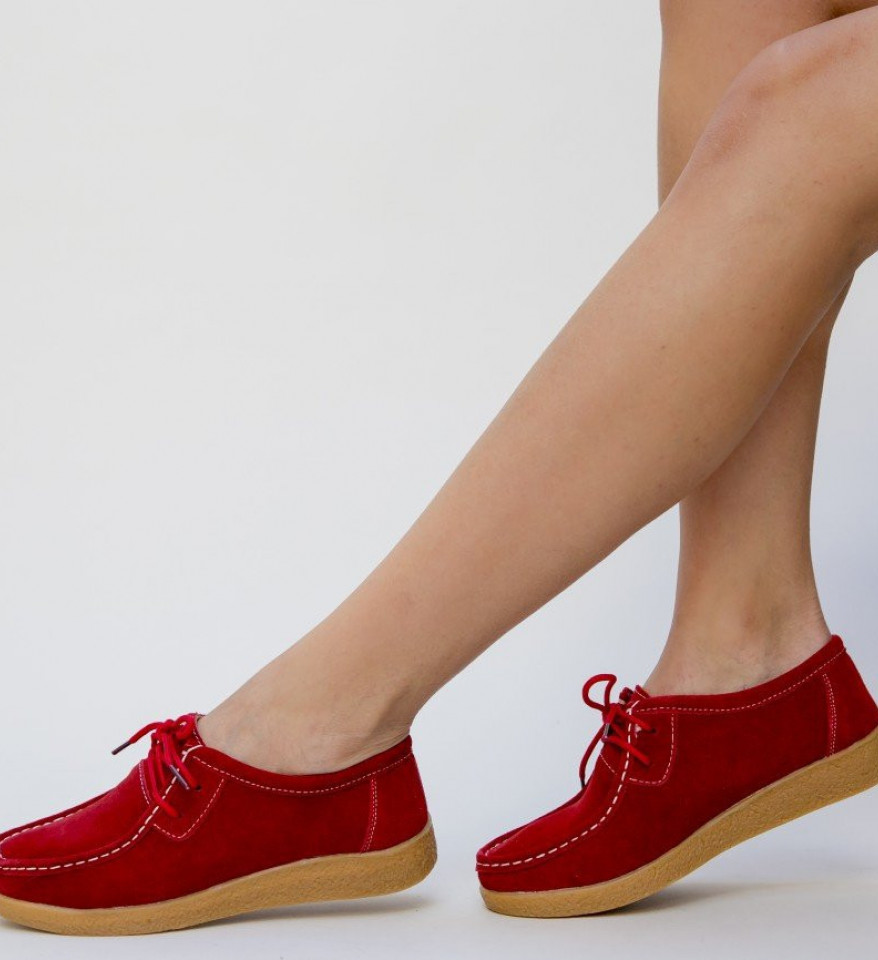 Pantofi Casual Neca Rosii - Img 5