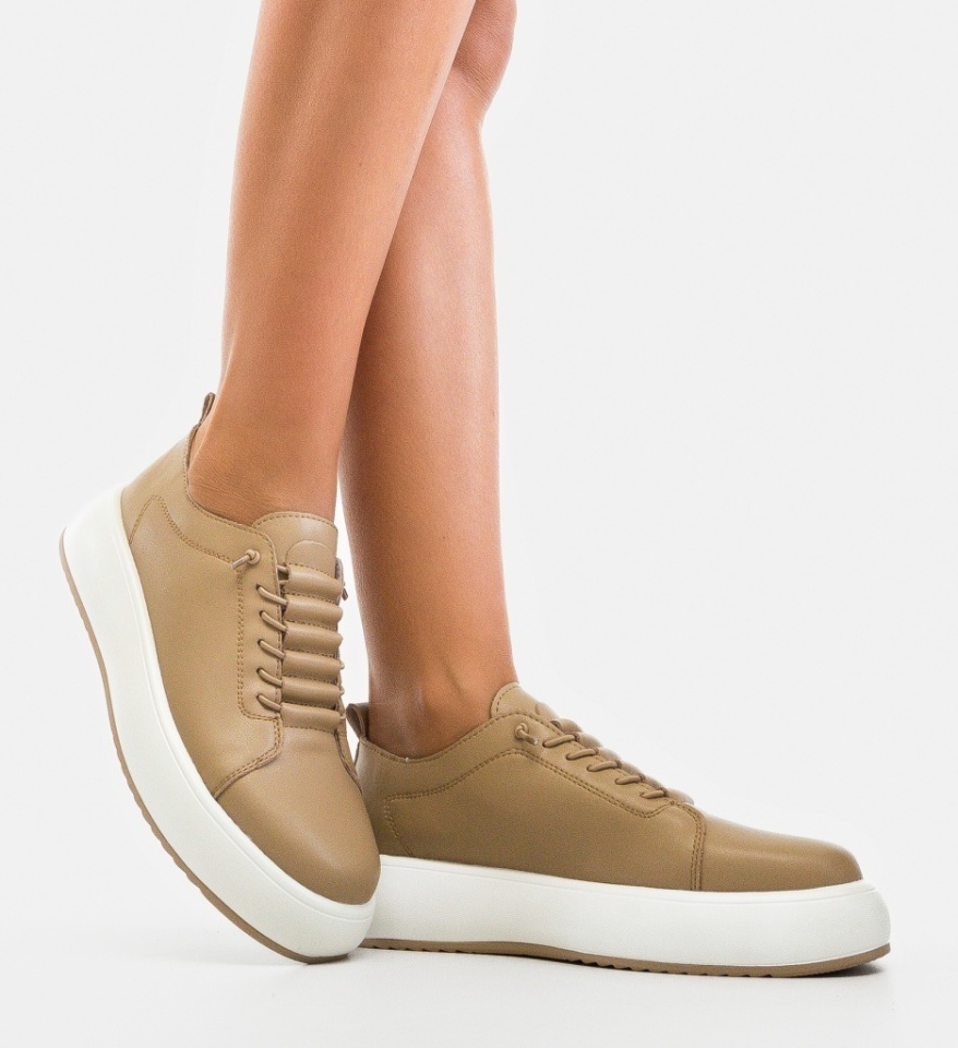 Pantofi Casual Neyn Khaki - Img 6