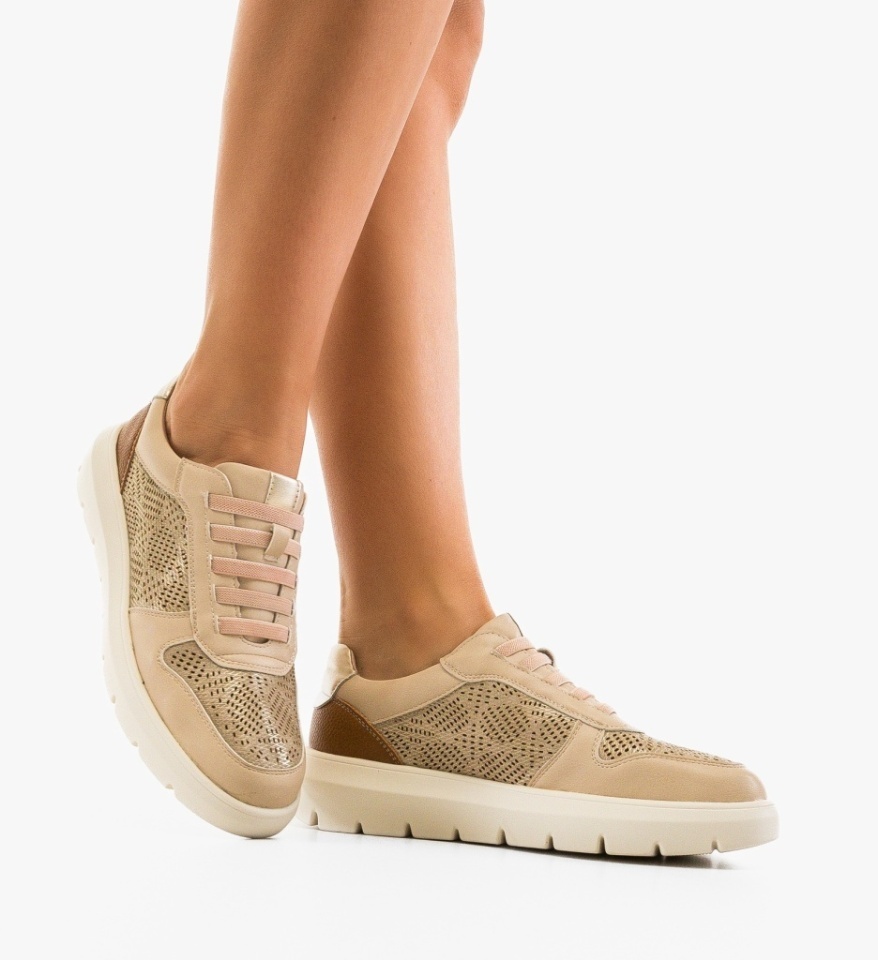 Pantofi Casual Philim Bej - Img 3