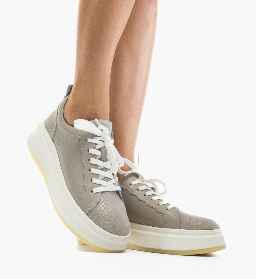 Pantofi Casual Priki Gri - Img 3
