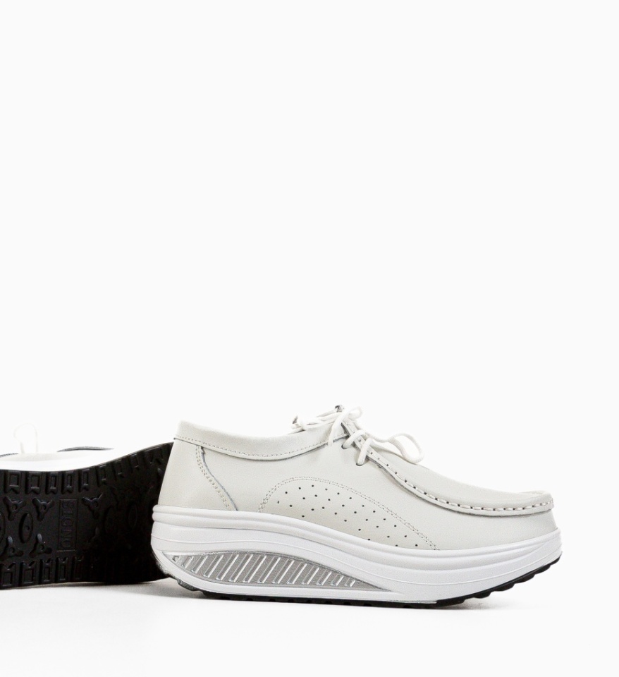 Pantofi Casual Roly Alb 2 - Img 3