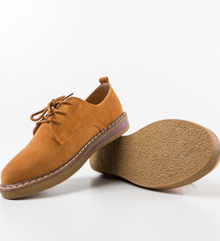 Pantofi Casual Romena Camel - Img 3